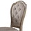Benjara BM191313 Fabric Upholstered Side Chair with Button Tufting Back, Beige and Gray, Set of Two