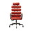 Benjara BM191421 Leatherette Office Chair with Split Panel Backrest, Red
