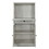 Benzara BM194374 Spacious Wooden Wine Cabinet with Drop Down Storage and Double Door Cabinet, White