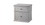 Benjara BM194581 Fabric Upholstered Wooden Nightstand with Two Drawers, Light Gray