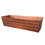 Benjara BM195218 Rectangular Metal Flower Planter Box with Embossed Line Design, Large, Copper