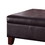 Benjara BM195755 Leatherette Upholstered Wooden Ottoman With Hinged Storage, Brown, Large