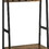 Benjara BM195873 Iron Framed Coat Rack with Two Storage Shelves and Hanging Rail, Brown and Black