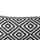 The Urban Port BM200558 12 x 20 Rectangular Jacquard Cotton Accent Lumbar Pillow, Diamond Pattern, Black, White
