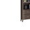 Benjara BM200666 Wooden Media Tower with Four Open Shelves and Two Drawers, Dark Taupe Brown