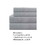 Benzara BM202123 Lanester 3 Piece Polyester Twin Size Sheet Set, Gray