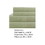 Benzara BM202127 Lanester 3 Piece Polyester Twin Size Sheet Set, Olive Green