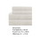 Benzara BM202129 Lanester 3 Piece Polyester Twin Size Sheet Set, White