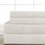 Benzara BM202129 Lanester 3 Piece Polyester Twin Size Sheet Set, White