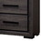 Benjara BM203137 Wooden Nightstand with 2 Drawers and Finger Pull Handle, Gray and Black