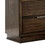 Benjara BM203203 2 Drawer Rustic Style Wooden Nightstand with Finger Pull Handle, Brown