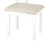 Benjara BM203412 Wooden Vanity Set with Padded Stool, White and Beige