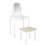 Benjara BM203412 Wooden Vanity Set with Padded Stool, White and Beige
