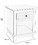 Benjara BM203425 Transitional Wooden Nightstand with 1 Drawer and Bottom Shelf, White