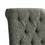 Benjara BM204036 Wooden Bar Height Dining Chairs with Button Tufting, Set of 2, Gray