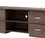 Benjara BM204156 Transitional Wooden TV Stand with 2 Open Shelves and 4 Drawers in Brown