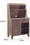 Benjara BM204158 Wooden 1 Door Bakers Cabinet with 2 Top Shelves and 1 Drawer in Brown
