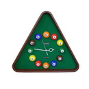 Benjara BM204214 Pool Theme Triangular Shape Plastic Clock, Multicolor