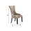 Benjara BM204352 Wooden Dining Chairs with Button Tufting, Set of Two, Beige and Brown