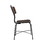 Benjara BM204365 Wood and Metal Dining Side Chairs, Set of Two, Brown and Black