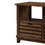 Benjara BM204476 Slatted Front Sofa Table with Two Drawers and Two Shelf, Brown