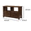 Benjara BM204476 Slatted Front Sofa Table with Two Drawers and Two Shelf, Brown