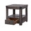 Benjara BM204478 Wooden End Table with Open Bottom Shelf and One Drawer, Gray