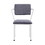 Benjara BM204482 Fabric Upholstered Metal Dining Chair, Set of 2, White and Gray