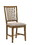 Benjara BM204544 Wooden Dining Side Chairs with Tapered Legs, Beige and Brown