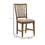 Benjara BM204544 Wooden Dining Side Chairs with Tapered Legs, Beige and Brown