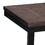 Benjara BM204547 Industrial Wood and Metal Bench with Tube Leg Support, Brown and Black