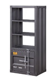 Benjara BM204578 Industrial Style Metal Left Side Pier with 1 Compartment, Gray