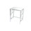 Benjara BM204718 Three Piece Metal Nesting Tables with Circular Stacked Design, Silver