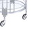 Benjara BM204864 Metal and Mirror Round Serving Cart with Open Shelf, Silver