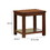 Benjara BM205366 Square Shaped End Table with Open Bottom Shelf, Brown
