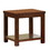 Benjara BM205366 Square Shaped End Table with Open Bottom Shelf, Brown