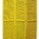 Benjara BM205397 3 Panel Foldable Wooden Shutter Screen with Straight Legs, Yellow