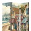 Benjara BM205404 Foldable 3 Panel Canvas Screen with Seaside Town Print, Multicolor