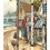 Benjara BM205404 Foldable 3 Panel Canvas Screen with Seaside Town Print, Multicolor