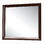 Benjara BM205569 Contemporary Rectangular Mirror with Wooden Frame, Brown and Silver