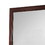 Benjara BM205580 Transitional Style Mirror with Raised Wooden Frame, Brown and Silver
