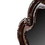 Benjara BM205613 Traditional Wooden Mirror with Oversized Polyresin Scrollwork, Brown