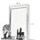 Benjara BM205624 Transitional Style Mirror with Raised Wooden Frame, Black and Silver