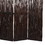 Benjara BM205785 Traditional 3 Panel Wooden Willow Branch Room Divider, Brown