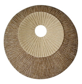 Benjara BM205831 Round and Ribbed Double Layer Sandstone Wall Art, Medium, Brown and Beige