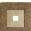 Benjara BM205836 Square Sandstone Wall Decor with Ribbed Details, Small, Brown and Beige