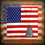 Benjara BM205901 Canvas American Flag with Necklace Wall Print, Small, Multicolor