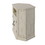 Benjara BM205963 Rustic Style Wooden Corner TV Stand with 2 Door Cabinet, White