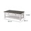 Benjara BM205979 Coastal Rectangular Wooden Coffee Table with 2 Drawers, White and Gray