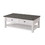 Benjara BM205979 Coastal Rectangular Wooden Coffee Table with 2 Drawers, White and Gray